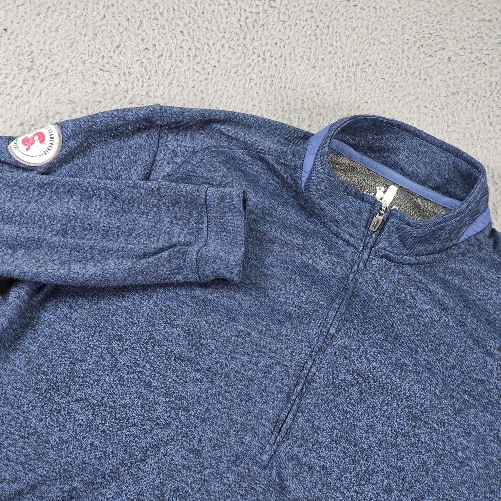Johnnie-O Pullover Mens Large Blue‎ Lake Reflex Quarter Zip Performance Sweater